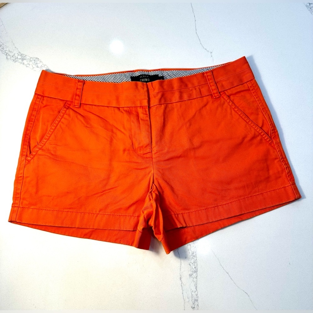 J Crew Orange Shorts Size 6